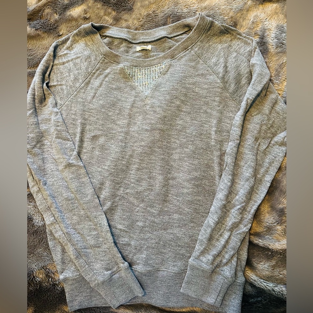 Aerie Heather Gray Knit Sweater